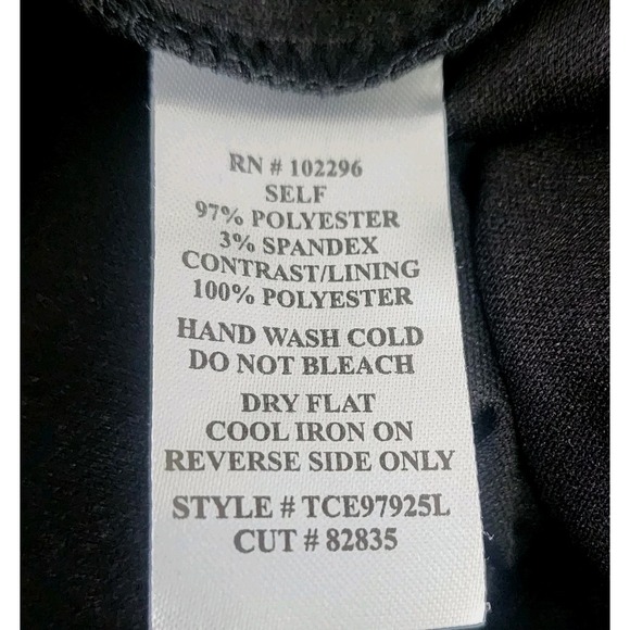 CONNECTED Plus Size Sequined‎ Chiffon Sleeve Dress Black Size 18W Party Holiday - Picture 7 of 7